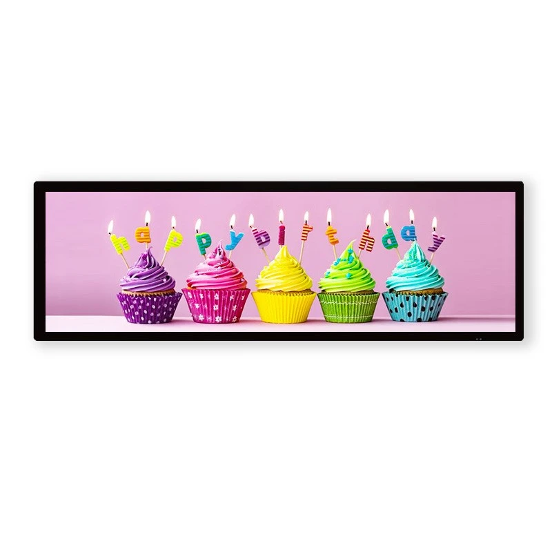 Fabricante de tela dupla face com display LCD de 43,9 polegadas