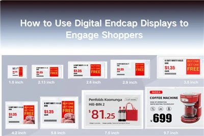Como usar displays digitais Endcap para envolver os compradores