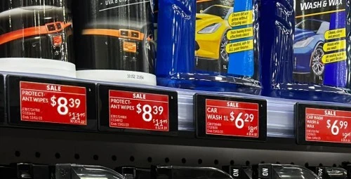 Quais supermercados possuem etiquetas de preços digitais?