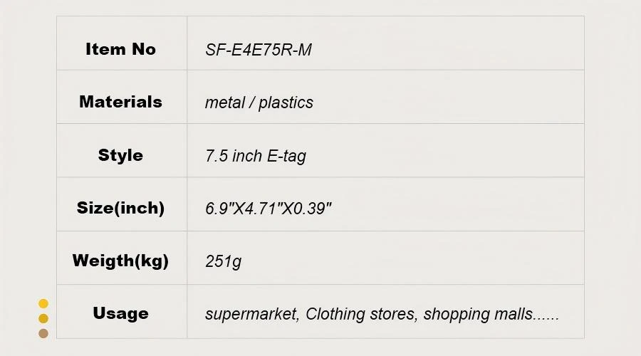 7.3-inch Electronic Price Tag Metal Square Port